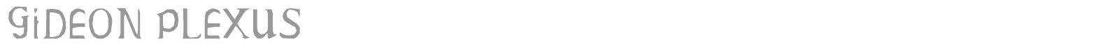 Gideon Plexus font preview